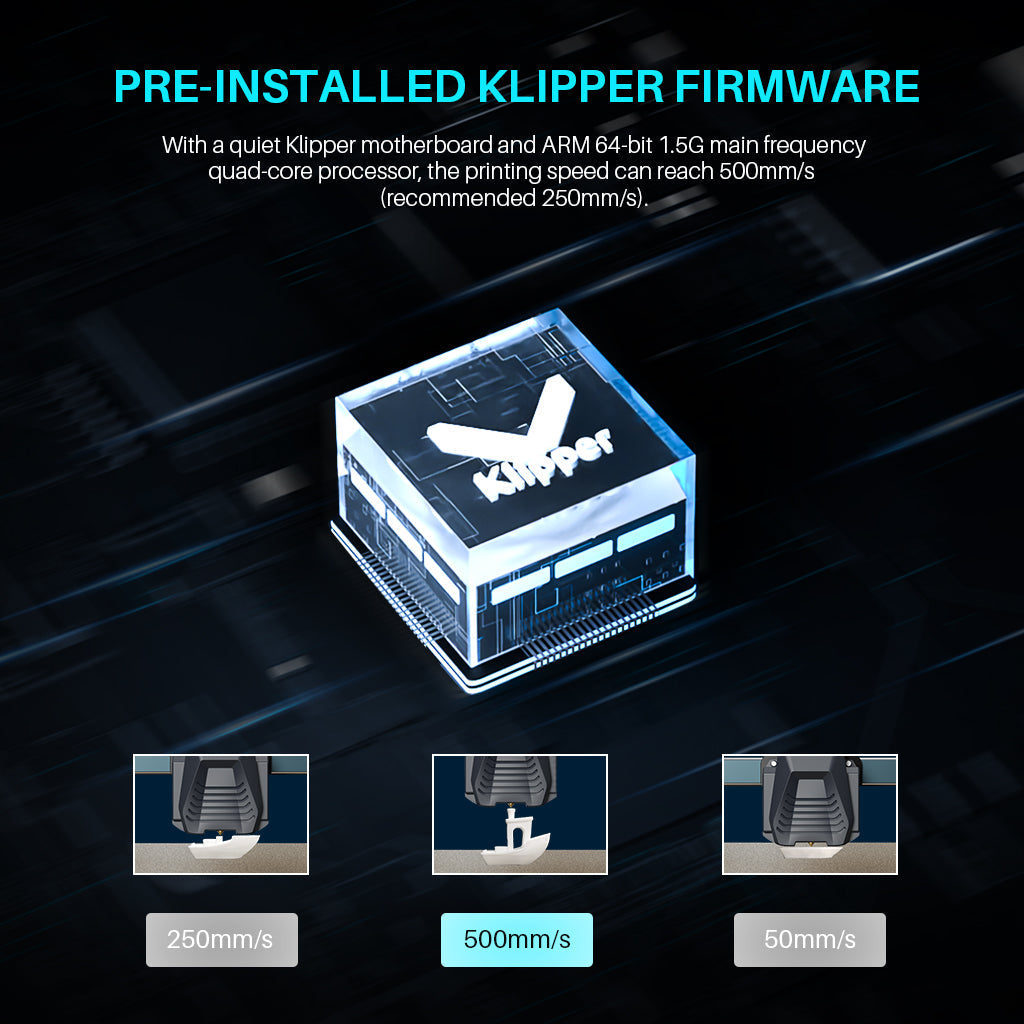 500 mm/s com Klipper pré-instalado
