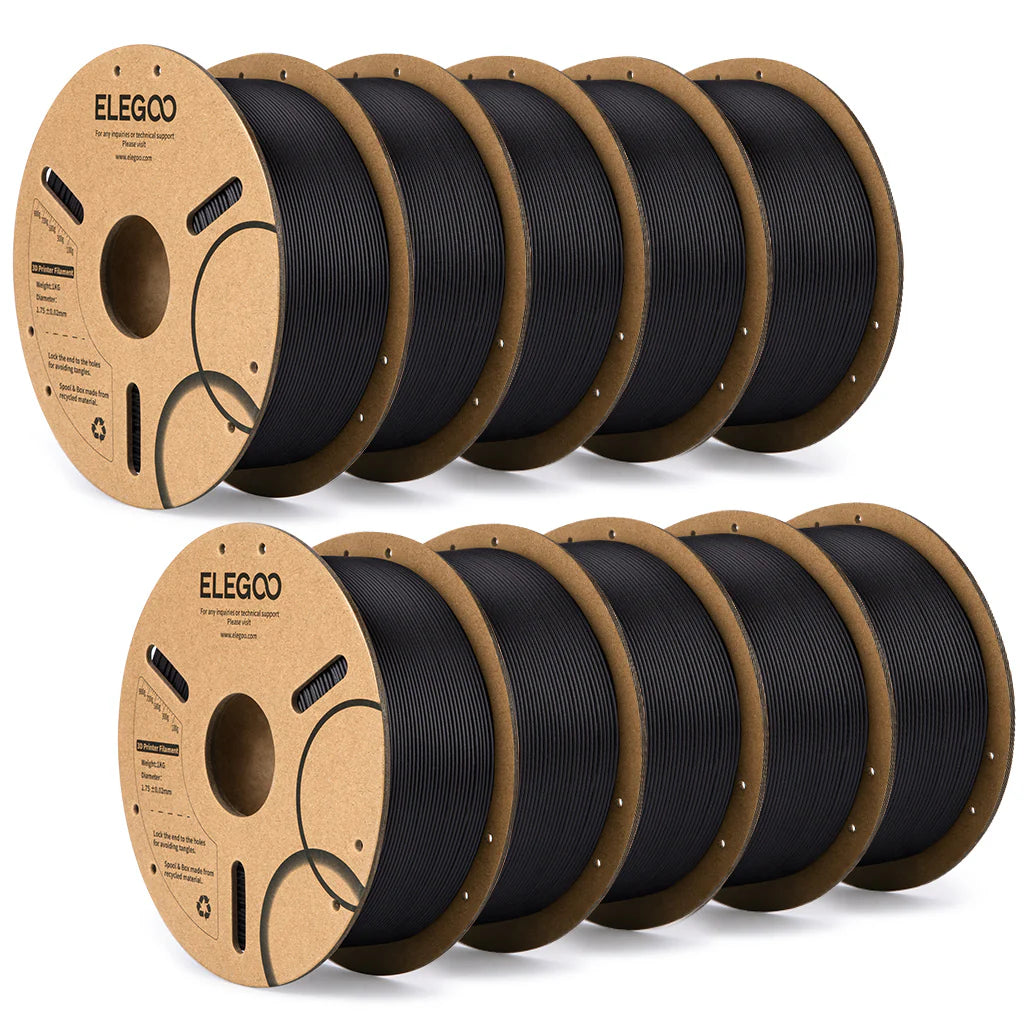 Filamento Elegoo PLA Carbon Fiber (PLA-CF) 1.75mm 1kg Preto
