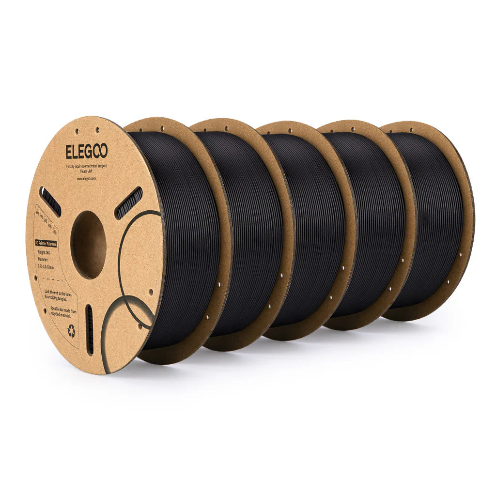 Filamento Elegoo PLA Carbon Fiber (PLA-CF) 1.75mm 1kg Preto