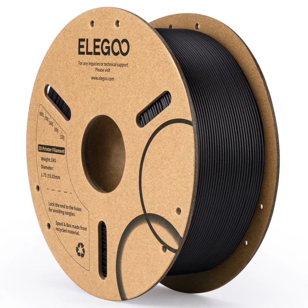 Filamento Elegoo PLA Carbon Fiber (PLA-CF) 1.75mm 1kg Preto