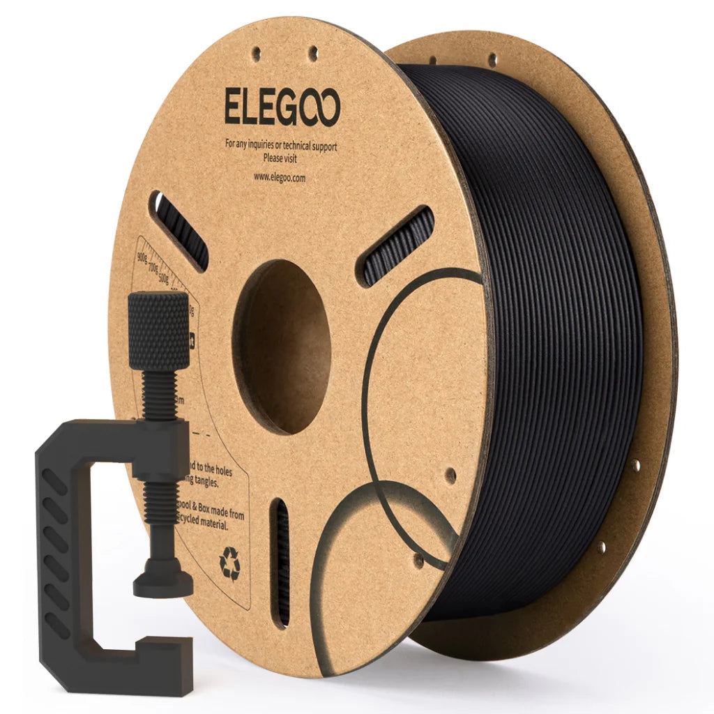 Filamento Elegoo PLA Carbon Fiber (PLA-CF) 1.75mm 1kg Preto